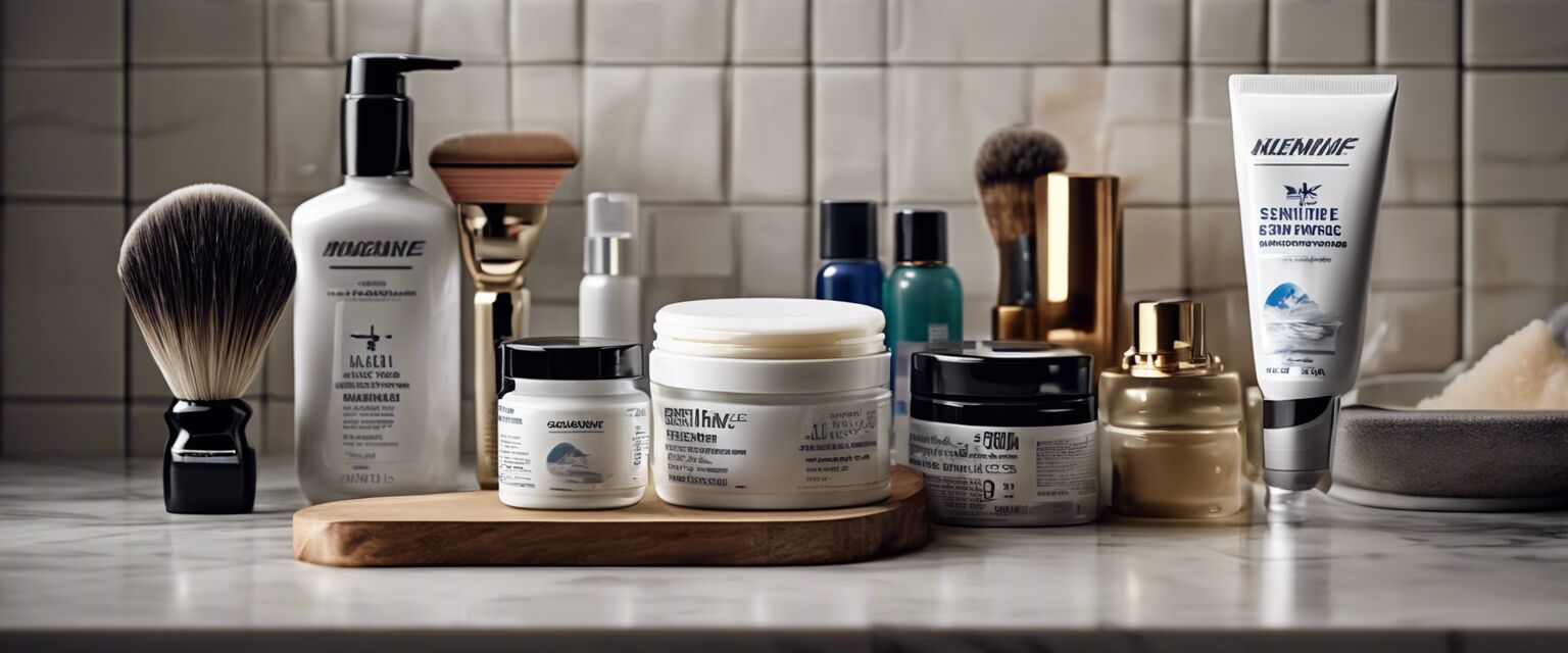 Shaving products for sensitive skin